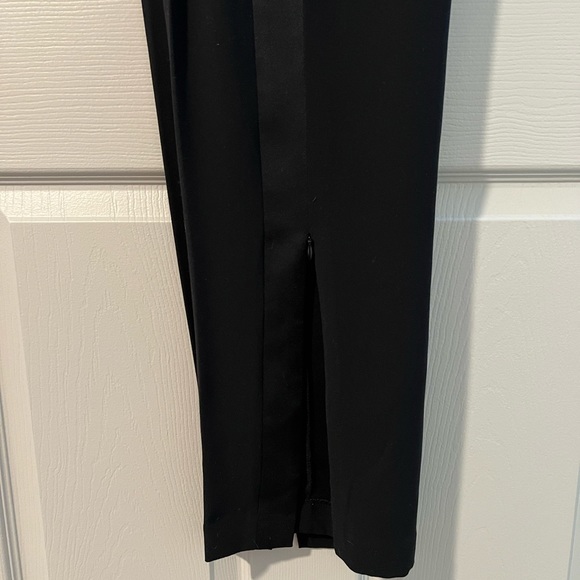 NWT Ann Taylor Black Tuxedo Pull Pants, ankle zipper, size medium - Picture 7 of 9